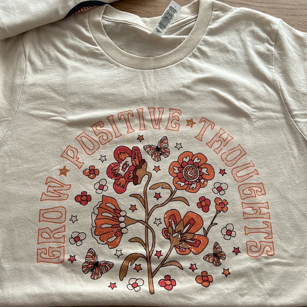 Grow Positive Thoughts Graphic Tee